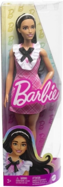 Barbie Fashionistas lutka u ružičastoj kariranoj haljini