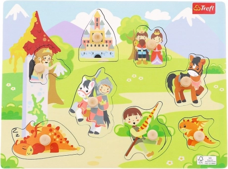 Drvene puzzle srednje – dvorac, 8 dijelova
