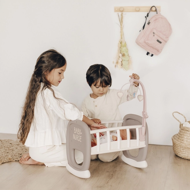 Smoby Baby Nurse kolijevka s vrtuljkom za lutke