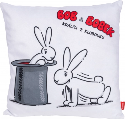 BOB I BOBEK jastuk 30 × 30 cm – motiv vježba
