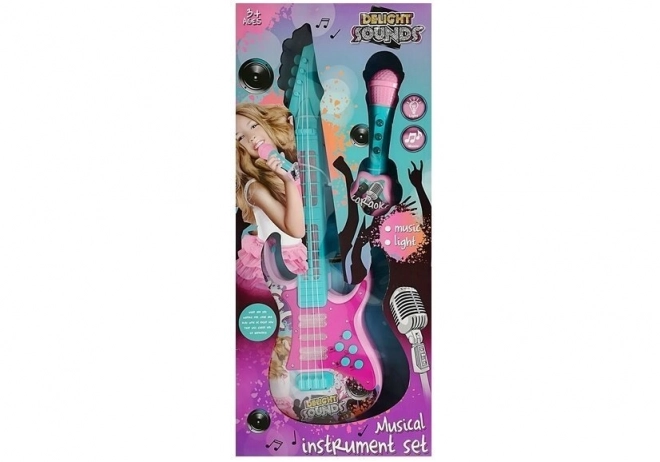 Gitara s mikrofonom Karaoke set