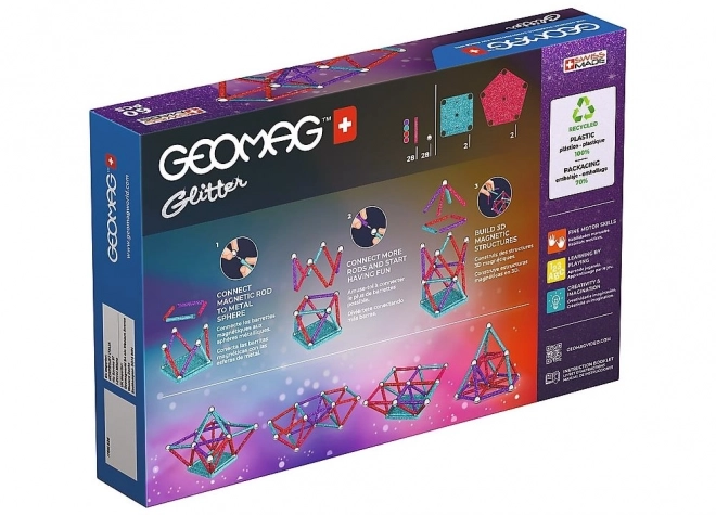 Magnetička građevna Geomag Glitter 60 dijelova