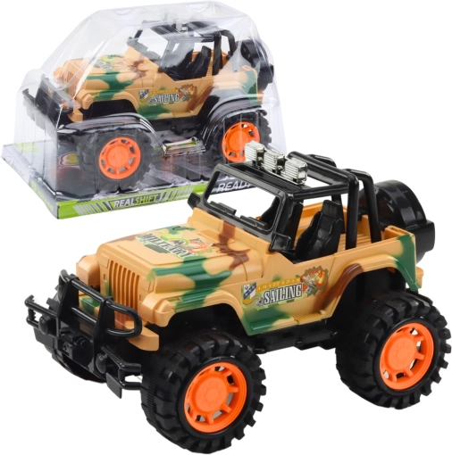 Dječji terenski auto off-road u maskirnoj bež boji, 25 cm
