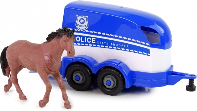 Prijevoz policijskog konja kao u stvarnosti