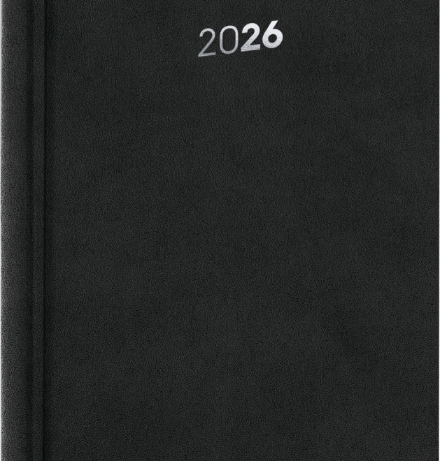 Dnevni planer NOTIQUE Balakon 2026, crni, 15 x 21 cm