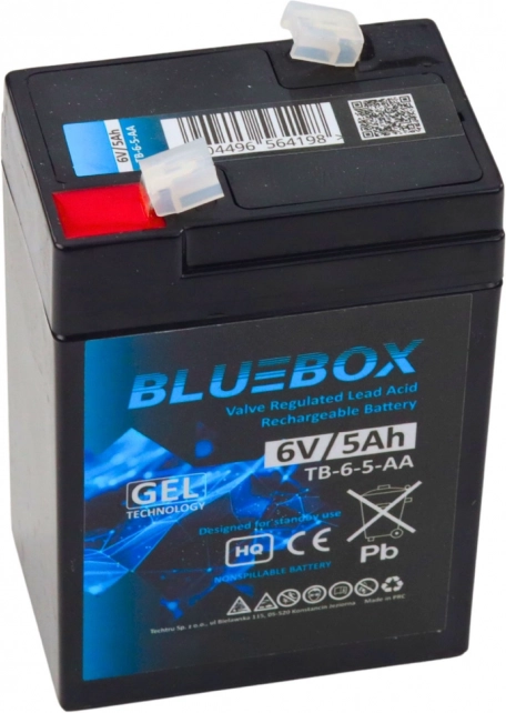 Bluebox gel baterija VRLA AGM 6V 5Ah za vozila na baterije