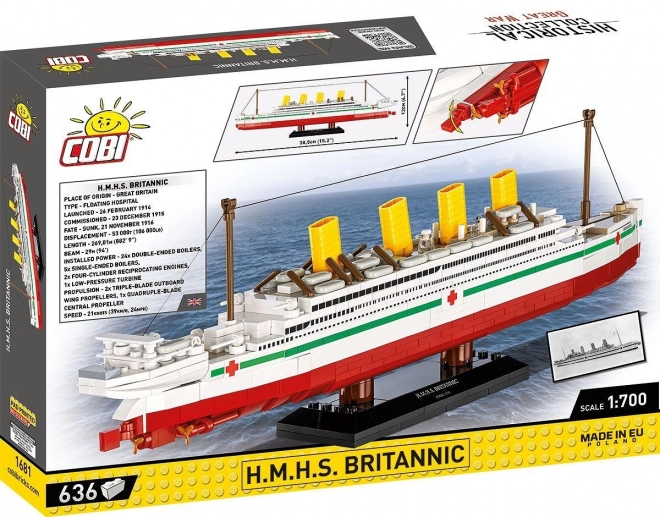 Model broda H.M.H.S. Britannic 1:700
