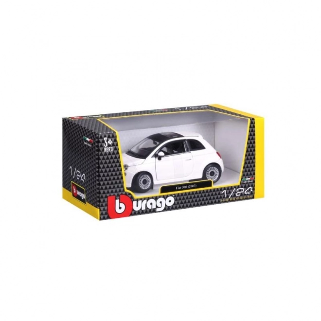 Bburago 1:24 Fiat 500 (2007) Bijeli