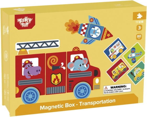 Tooky Toy Magnetički Montessori Ormarić s 80 Dijelova