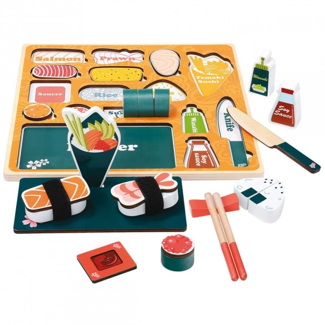 Drvene 3D puzzle Sushi bar od Bino
