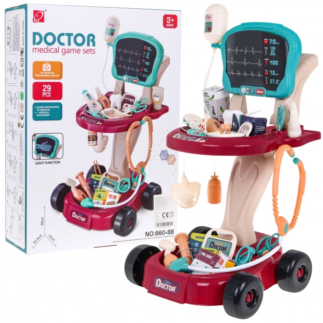 Doktorski kolica s RTG panelom za djecu 3+ s 29 dodataka