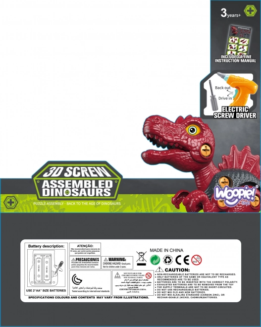 Dinosauri za Slaganje WOOPIE s Bušilicom