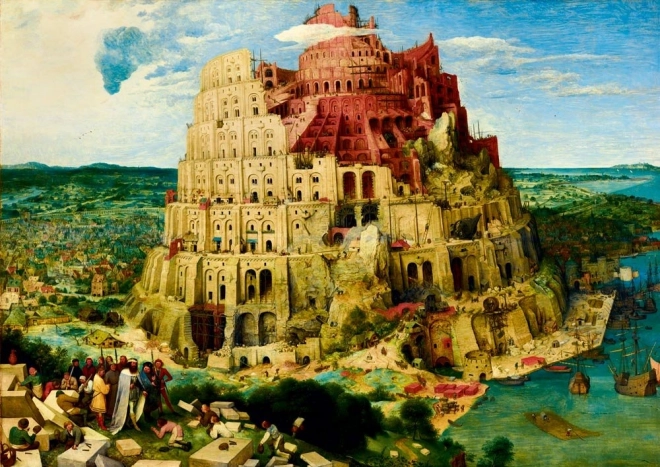 Puzzle Izgradnja Babilonske kule 1000 dijelova