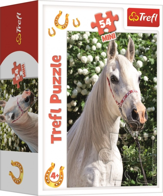 TREFL Puzzle Svijet konja: Portret bijelca 54 dijelova