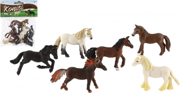 Set malih plastičnih konjića 6 kom (6–7 cm)