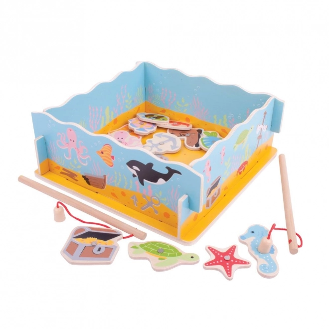 Bigjigs Toys Magnetično pecanje ribica