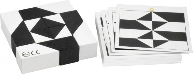 Detoa slagalica tangram crno-bijeli