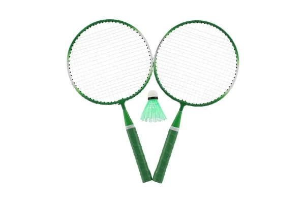 Dječji set za badminton metal/plastika s dva reketa i lopticom