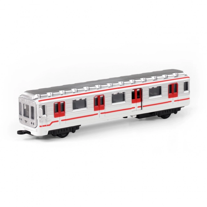 Praško metro metal 16 cm s povratnim navijanjem u kutiji 19,5x7x6 cm