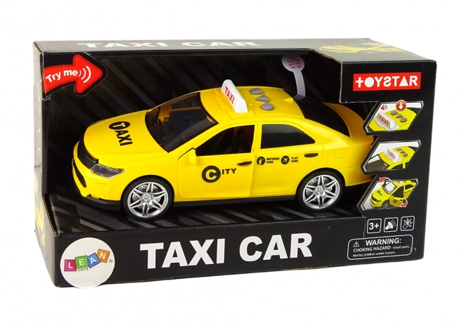 Auto Taxi Vozilo 1:14 Svjetla Zvukovi Žuta