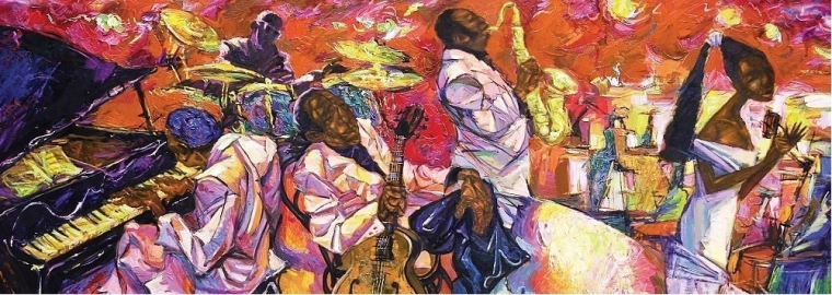 Panoramske puzzle ART PUZZLE Boje jazza 1000 dijelova