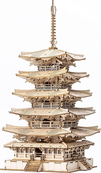 3D drvene puzzle petorazinska pagoda