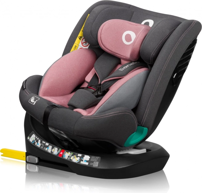 Dječja rotirajuća autosjedalica Lionelo Bastiaan i-Size Pink Rose