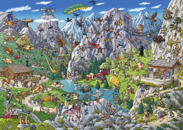 Heye Puzzle Alpska zabava 1000 dijelova