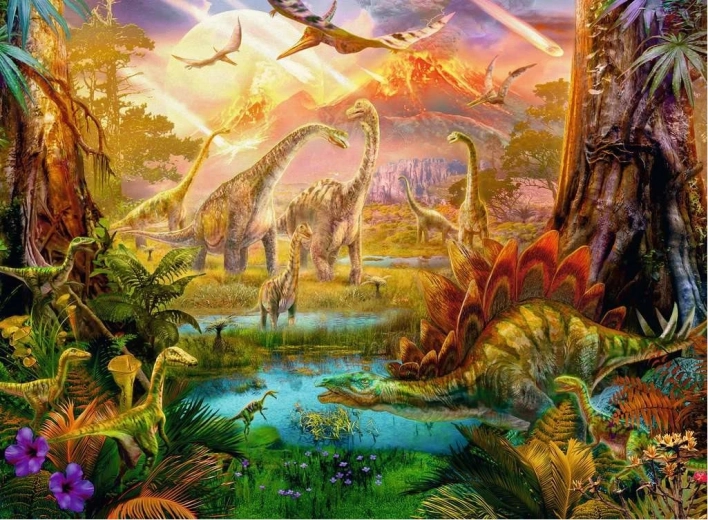 Puzzle s motivom Dinoland od Ravensburgera, 500 dijelova