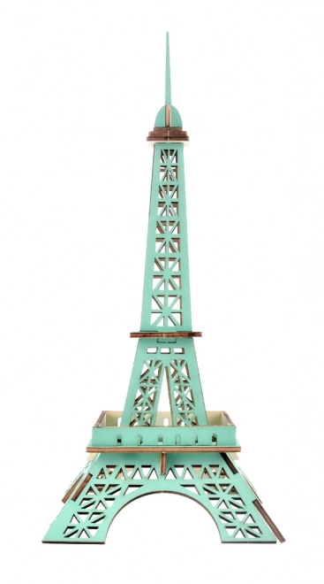 Woodcraft Drvene 3D puzzle Eiffelov toranj tirkizna