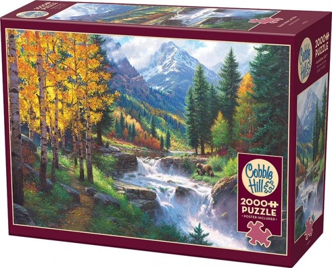 Puzzle Veličanstvena planina Rocky Mountain 2000 komada