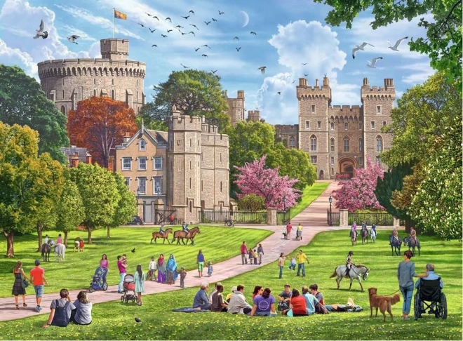 Ravensburger puzzle Kraljevske rezidencije Velike Britanije 4x500 komada