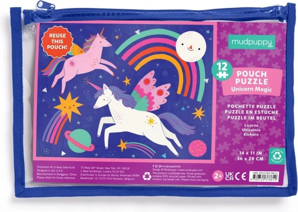 Mudpuppy slagalica Jednorog Magic u vrećici – 12 dijelova