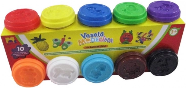 Modelirajuća masa MODELO 10×50 g – set raznobojnih nijansi