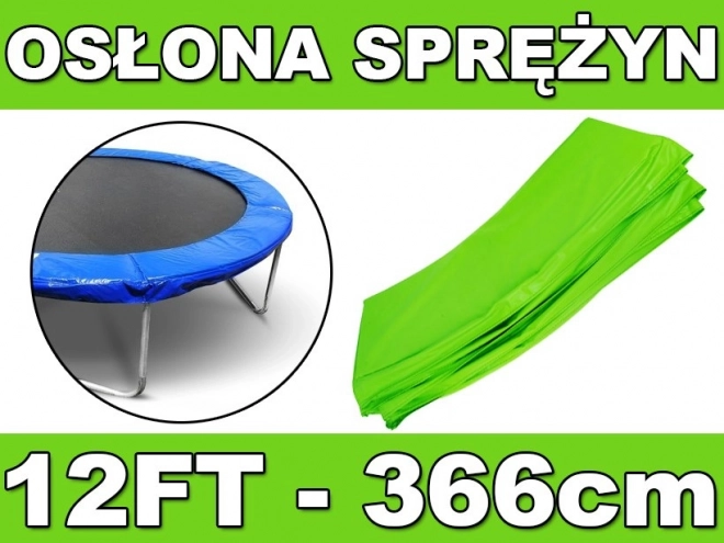 Zaštitna navlaka za opruge SkyRamiz Zelena za vrtni trampolin 366 cm/12FT