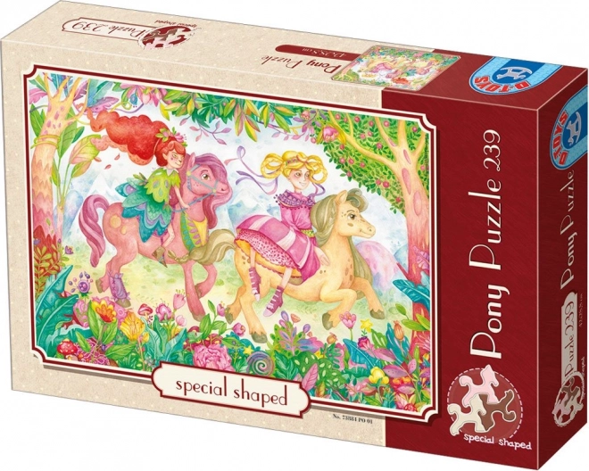Puzzle Šareni poniji 239 dijelova D-Toys
