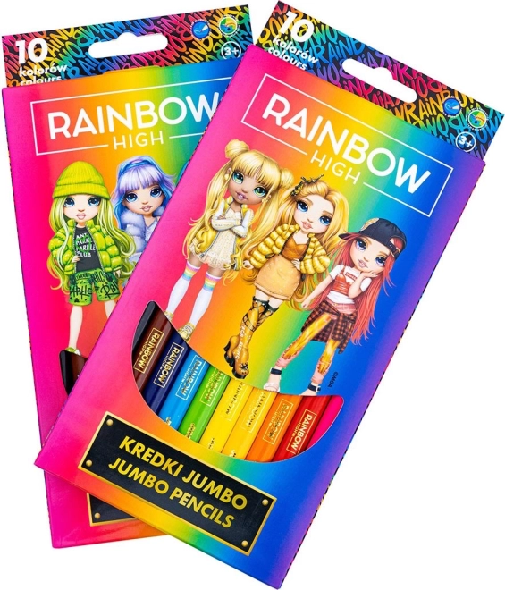 Drvene bojice JUMBO ASTRA Rainbow High 10 kom