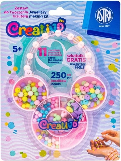 Astra set perlica Miš – kreativni set za izradu nakita