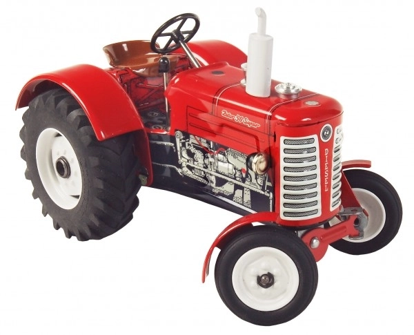 Traktor Zetor 50 Super crveni na ključ metal 15cm 1:25 u kutiji Kovap