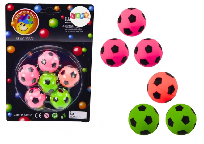 Set nogometnih gumenih loptica 6 kom