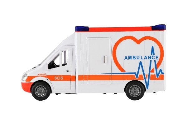 Igračka Ambulantna Kolica Plastika 28cm s Nosila i Zamajcem sa Svjetlom i Zvukom