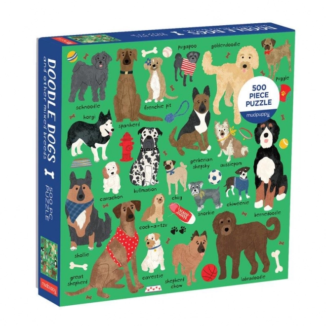 Puzzle pasmina pasa Mudpuppy 500 dijelova
