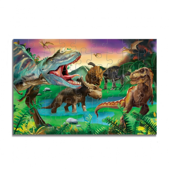 Maxi puzzle s dinosaurima - 54 dijelova 87 x 58 cm