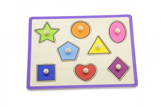 Viga Drvene Puzzle Oblik s Drškama
