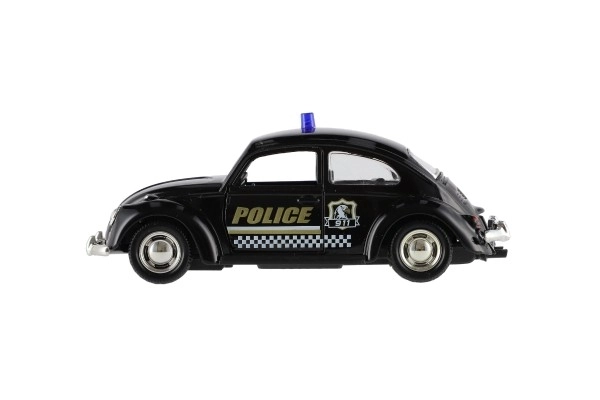 Auto policija retro 11cm metal / plast na povratni pogon na baterije sa svjetlom 4 vrste
