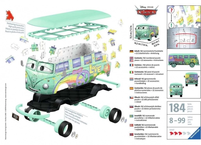 RAVENSBURGER 3D puzzle Autobus Cars: Fillmore 162 dijelova