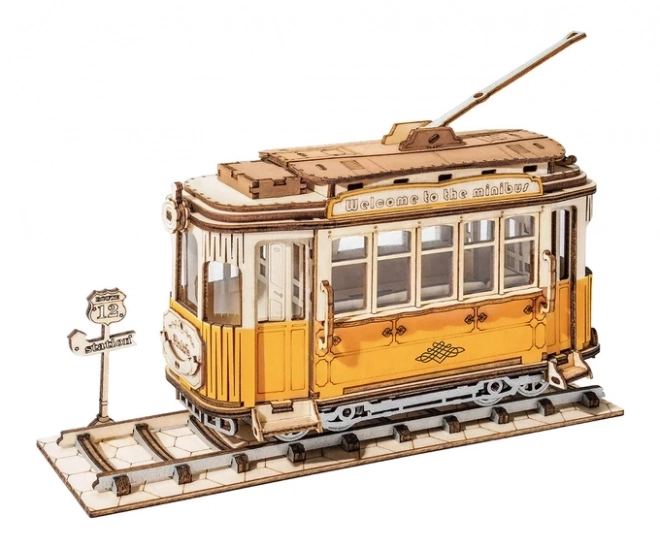 Retro Tramvaj - 3D drvena slagalica