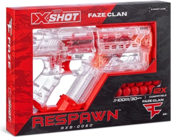 X-Shot FaZe Respawn kuglični blaster 12 kuglica
