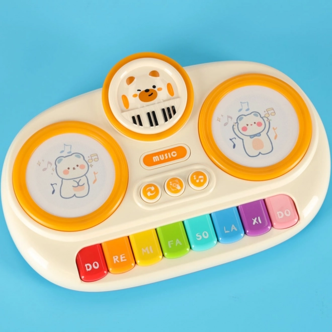 Interaktivni dječje piano orgulje edukativne bež