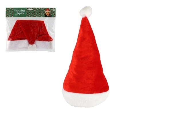 Božićna kapa za odrasle tkanina promjer 29 cm na kartici karneval